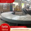 Máquina de Viragem de Placa de Corrente 304 Personalizada 90 Graus Transportador de Alimentos Linha de Montagem de Classificação Expressa Máquina de Viragem de Placa de Corrente Circular