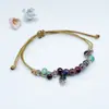 Pulsera de Cerámica con Cuentas para Mujer de Jingdezhen, Pulsera de Estilo de Nicho de Gama Alta, Pulsera Tejida al por Mayor, Recuerdo de Viaje