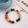 Pulseira Criativa Cultural Bodhi de Dezoito Sementes Estilo Lingyin, Pulseira Bodhi Multi-Tesouro para Homens e Mulheres, Presente de Contas Budistas de 18 Sementes