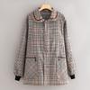 Overol Delgado de Primavera y Otoño Delantal Hogareño Cocina Adulto Anti-manchas Uso Exterior Mangas Largas Abrigo Exterior Estampado Ropa de Trabajo para Mujeres