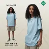 Fábrica Transfronteriza Primavera/Verano 2026 Marca de Moda 305g Corte Holgado Camiseta Básica de Manga Corta para Hombre Niebla Tono Tierra Algodón Puro Camiseta para Hombre