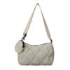 Bolsa Feminina Grande Capacidade com Bordado Acolchoado 2026 Tendência Nova Moda Bolsa de Ombro Transversal Bolsa Almofada de Celebridade da Internet