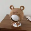 Chapéu de Tricô Versátil de Cor Sólida para Menina com Orelhas de Urso Macias e Fofas, Chapéu com Proteção para Orelhas para Crianças Pequenas para Outono e Inverno com Forro, Chapéu Infantil para Vendas Transfronteiriças
