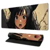 Alfombrilla de ratón Chica Gato Negro Ratón Gruesa Anime Dibujos Animados Creativa Oficina Juego Antideslizante Grande para Escritorio