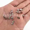 Tapones para los oídos de acero inoxidable de protección ambiental, tapones para los oídos con hebilla de mariposa, accesorios para joyería DIY, suministro de comercio exterior, venta al por mayor 2000 piezas/1 paquete