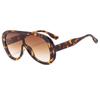 Nuevas gafas de sol de una pieza con montura grande a la moda, estilo europeo y americano, personalizadas, modernas, informales, combinables con todo.
