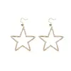Pendientes de Estrella Geométrica de Cinco Puntas Super Brillantes con Diamantes Estilo Coreano Moda Elegante Nicho Lujo Ligero Sentido de Gama Alta Accesorios Explosivos para Orejas para Mujeres