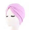 Turbante Estilo Étnico, Chapéu Cruzado Torcido de Algodão Sintético, Chapéu Indiano, Touca para Quimioterapia, Chapéu Baotou