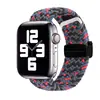 Adequado para pulseira apple iwatch apple ajustável trançada 8 pulseira apple fivela dobrável sucção magnética pulseira ultar
