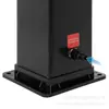 Wenzhou Kangrun Columna de Ducha Solar para Piscina 40L Plateada Gran Capacidad Forma Cuadrada Exterior Baño Solar
