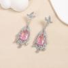 Pendientes de Moda S925 Aguja de Plata Pendientes de Gota de Corona Pendientes de Temperamento Japonés y Coreano Joker Pendientes Transfronterizos Pendientes Mujer
