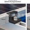 Soporte Fotovoltaico de Venta Caliente Transfronterizo Negro Universal Prensa Lateral de 30/35 Juego de 12 Piezas Componentes de Prensa Lateral Bloque de Prensa Abrazadera Bloque Deslizante