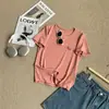 Diseño Elegante Bordado de Poni Algodón de Bambú Camiseta de Manga Corta Moda Femenina Versátil Reductor de Edad Blanco Top de Cuello Redondo Ins
