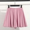 Shorts Largos de Cintura Alta para Plus Size, Finos, de Perna Larga, Tecido Gelo, Calça Casual, Pijama para Casa, Adequado para Usar Fora para Mulheres Plus Size 100kg