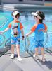 Traje de Baño para Niños 2025 Verano Nuevo para Niños Pequeños y Medianos Dibujos Animados Nezha Bebé Traje de Baño Cómodo de Secado Rápido