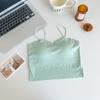 Camisola de Seda de Hielo para Niñas con Envoltura de Pecho de Una Pieza sin Marcas Ropa Interior para Mujer Espalda Hermosa Transpirable Antideslizante Delgada Verano