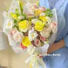 Papel de seda floral de moda para el Día de San Valentín chino, estilo femenino suave, papel de regalo forrado para empaquetado de San Valentín DIY hecho a mano, al por mayor