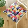 Cojines de asiento de algodón y lino de colores minimalistas, protectores para mesa de comedor y sillas, aptos para todas las estaciones, uso en oficina y para estudiantes, cojines gruesos y transpirables para asiento de coche, cadena de suministro