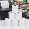 Papel térmico para caja registradora 57x50, papel para impresión para llevar, papel térmico 80x80, papel de recibo de caja registradora grueso en blanco, papel para número de fila