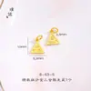Brújula auspiciosa de ocho tesoros, tres en uno, chapada en oro resistente al descoloramiento, incrustada de diamantes, colgante para coche con nudo chino, llavero con zodiaco estilo chino para el año de nacimiento