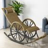 Mecedora de Ratán para Adultos, Silla Perezosa para Siesta en Sala de Estar y Balcón, Silla de Ocio para Personas Mayores, Mecedora para el Hogar al por Mayor