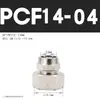 Conector de Giro Rápido Pcf Cobre Acero Inoxidable Rápido Rosca Interna Recto Paso Directo Tubería Neumática 6-01/8-02/10-03/12-04