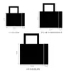 Bolsa de Ropa Casual Bolsa de Compras Eva Negro Café Manchas Logo Personalizado Bolso de Mano Bolso de Hombro Bolsa para Tienda de Ropa