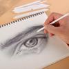 Paquete de 6 borradores de papel para bocetos, bolígrafos de borrador de papel, suministros de arte, pintura, pinceles de mezcla sólidos, portátiles