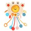 Juguetes de Iluminación Educativa Personalizados de Fábrica que se Pueden Presionar y Morder Juguetes de Cangrejo para Educación Temprana