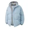 Chamarra de algodón con capucha 2026 invierno nuevo estilo patchwork cuadros algodón chamarra acolchada talla grande abrigo unisex para hombres y mujeres