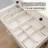 Caja organizadora con divisores para cajón de cocina con panel divisor incorporado, extensible para organizar cubiertos y cosméticos
