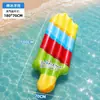 Directamente del fabricante, flotador inflable de PVC para adultos con forma de helado personalizable