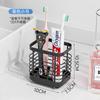 Suporte de Armazenamento para Escova de Dentes Elétrica Bancada de Vaso Sanitário Montado na Parede Sem Perfuração Aço Inoxidável Escorredor para Escova de Dentes Suporte para Armazenamento de Pasta de Dentes