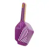 Cuchara grande para arena de gato con base de almacenamiento, recogedor de excrementos de gato con agujeros finos, suministros grandes y engrosados para mascotas