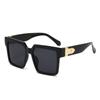 Gafas de Sol Cuadradas de Montura Grande Europeas y Americanas Nuevas Elegantes Hip Hop Disco Gafas de Sol Anti-Uv para Mujeres