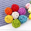 En Stock 3/4/5cm Bola de Ratán Blanco Colorido Jardín de Niños Centro Comercial Ventana Pasillo DIY Decorativo Colgante Accesorios para Fotos