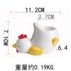Huevera de cerámica de estilo europeo transfronterizo con forma de pollo, para desayuno, bonita, fresca y sencilla, para escritorio, sala de estar y decoración del hogar.