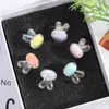 Fábrica Directa Suministro Hecho a Mano DIY Cadena para Teléfono Móvil con Cabeza de Conejo de Color Interior de 16 mm Accesorios de Joyería Acrílica para Tocados