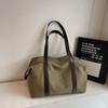 Bolsa de Lona Casual de Gran Capacidad 2025 Nueva Versátil para Viajes Diarios Bolso de Hombro Cruzado para Mujer Bolso para Estudiante Universitario