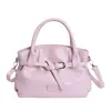 Bolso de Mano Plegado de Nicho de Cuero Suave Estilo Coreano Bolso para Mujer 2026 Nuevo Bolso Tote para el Trabajo Bolso de Hombro Único Cruzado con Sensación Cotidiana
