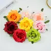 Flores Artificiales Pequeñas Estilo Europeo Rosas 7cm Flor de Rosa Rizada Flor de Pared Guirnalda de Enredadera Decoración Colgante para Centro Comercial Accesorios para Arreglos de Banquetes de Boda