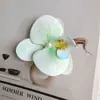 Orquídea Phalaenopsis Flor Cabeza Ramillete Flor de Regalo Pasador de Flor Cabeza de Flor Flor Artificial DIY