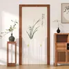 Nueva Cortina de Puerta de Verano Anti-mosquitos sin Perforaciones Tela Estilo Chino Cortina de Gasa Dormitorio Partición de Encaje Cortina de Privacidad Feng Shui