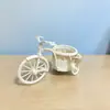 Yongshenghua DIY Hecho a Mano Cesta de Mini Adornos Triciclo de Boda Cesta Triciclo Creativo Cesta de Adornos de Mimbre