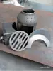 Novo Tipo de Tanque de Gás Liquefeito Modificado para um Forno de Gaseificação com Peças Internas, um Fogão a Lenha de Combustão Secundária Sem Fumaça com Entrada de Lenha, Autoconstruído