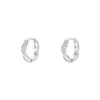 Pendientes Mobius de Plata de Ley S925 Franceses Microincrustados para Mujer, Diseño Clásico de Nicho, Lujo Accesible y Pendientes de Circonita de Gama Alta