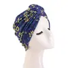 Nuevo sombrero pañuelo para la cabeza estilo bohemio transfronterizo con estampado de caracol, turbante, gorro para protección del cabello JDT-342F