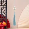 Pingente de Borla para Espada com Nó de Bambu Estilo Antigo Pingente de Bolsa DIY Nova Decoração Estilo Chinês Hanfu Pingente de Marcador de Página