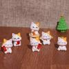 Micropaisaje decorativo con forma de gato de la suerte, artesanía de resina, consola central de coche, decoración del hogar, regalo al por mayor