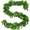 Folhas de Rattan Artificiais, Folhas de Planta Verde Artificiais, Folhas de Jiboia, Folhas de Uva, Decorações de Plantas Verdes Artificiais em Vasos, Folhas Artificiais